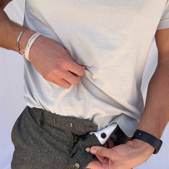 Zara Slim Fit Gray Mens trousers - Size 30 - Picture 3 of 5